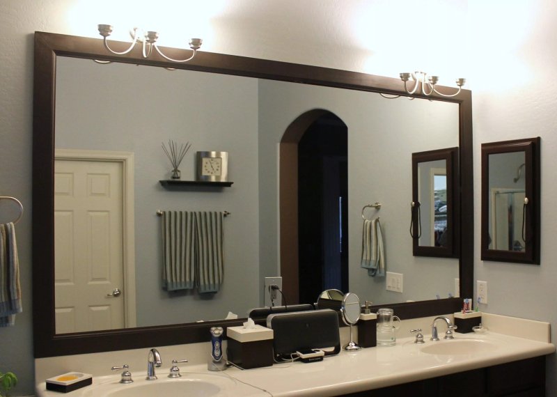 Mirror in the bathroom