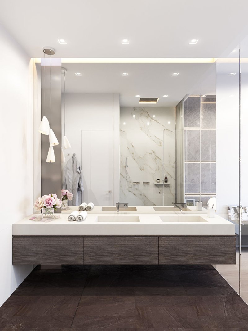 Bathroom design in a modern style