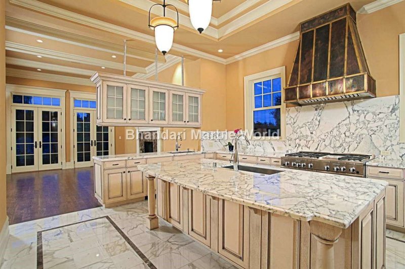 Marble -style kitchen