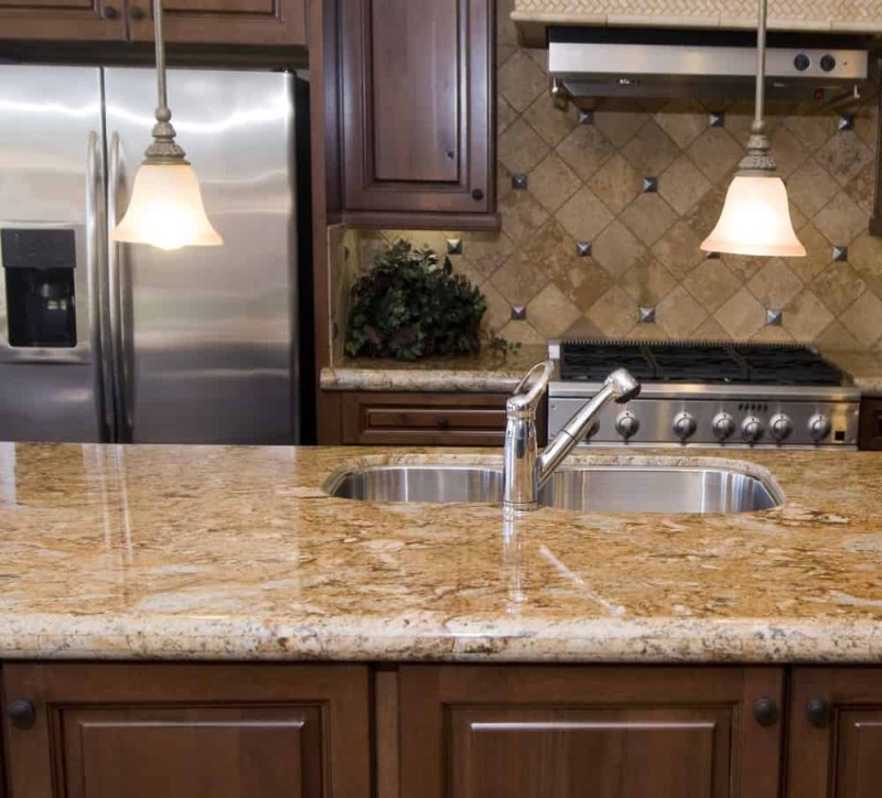 Marble countertop for the kitchen