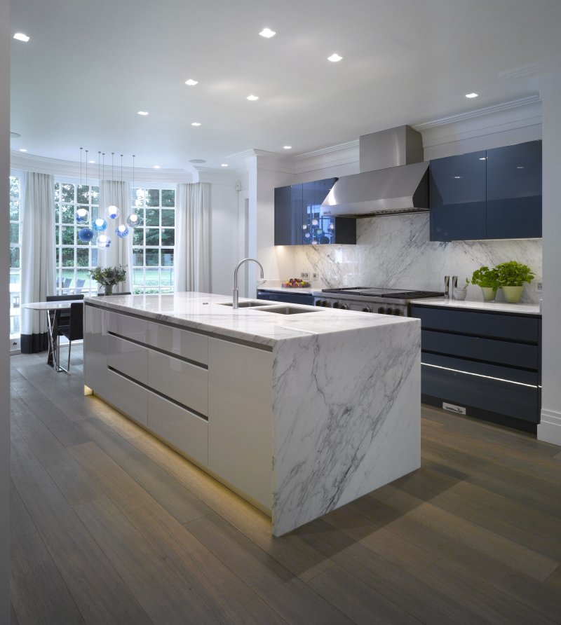 White kitchen in a modern style