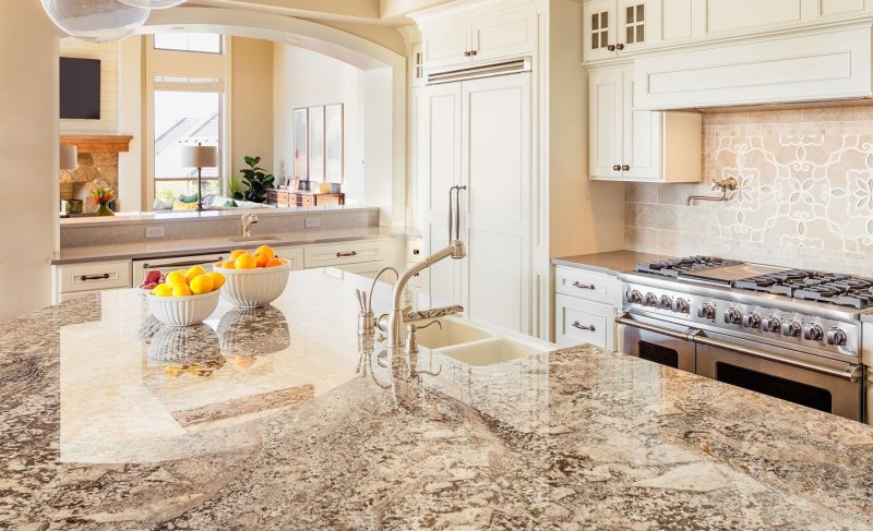 Marble countertop for the kitchen