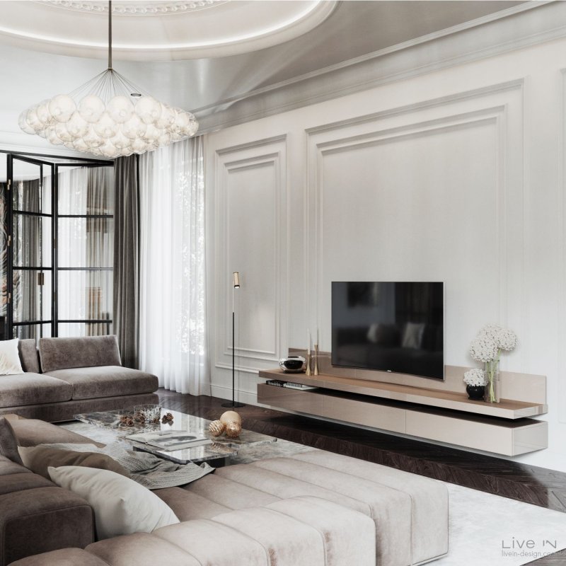 Living room in neoclassic style