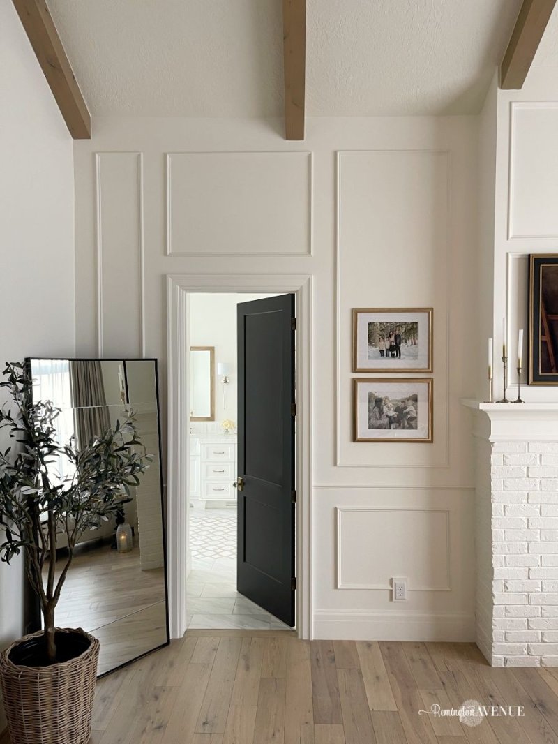 White door in the interior