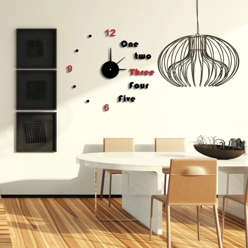 Designer clock on the wall