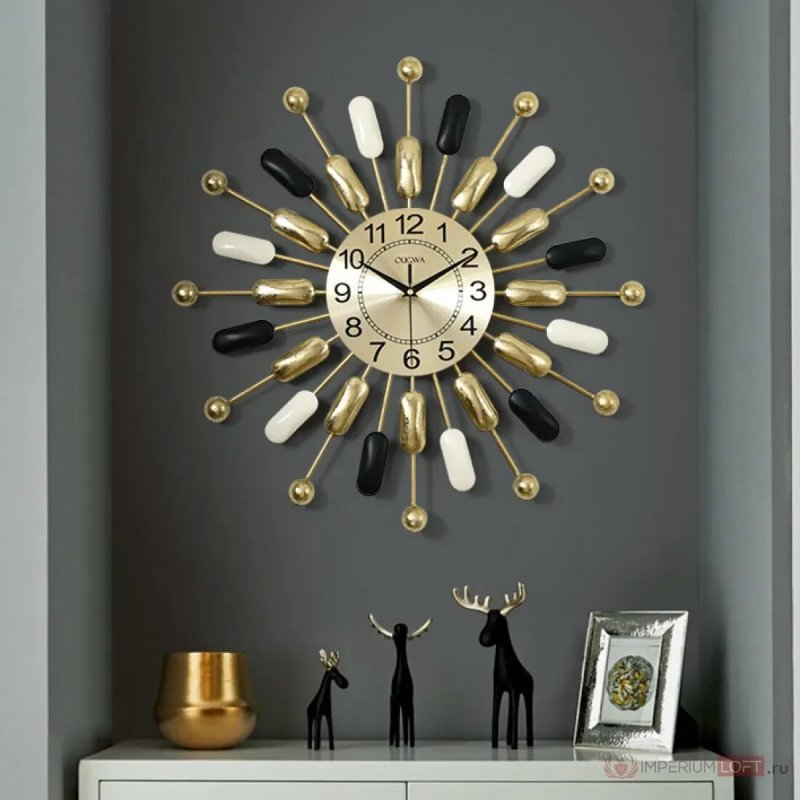 Interior clock on the wall