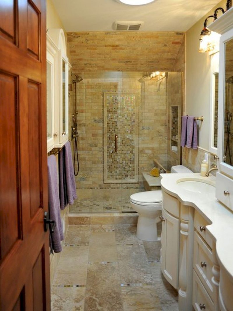 Mediterranean style in the interior of the bathroom