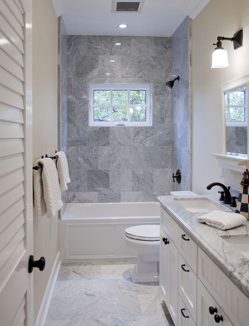 Bathroom design with window