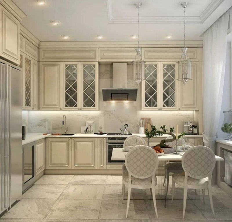 Neoclassic style kitchen design