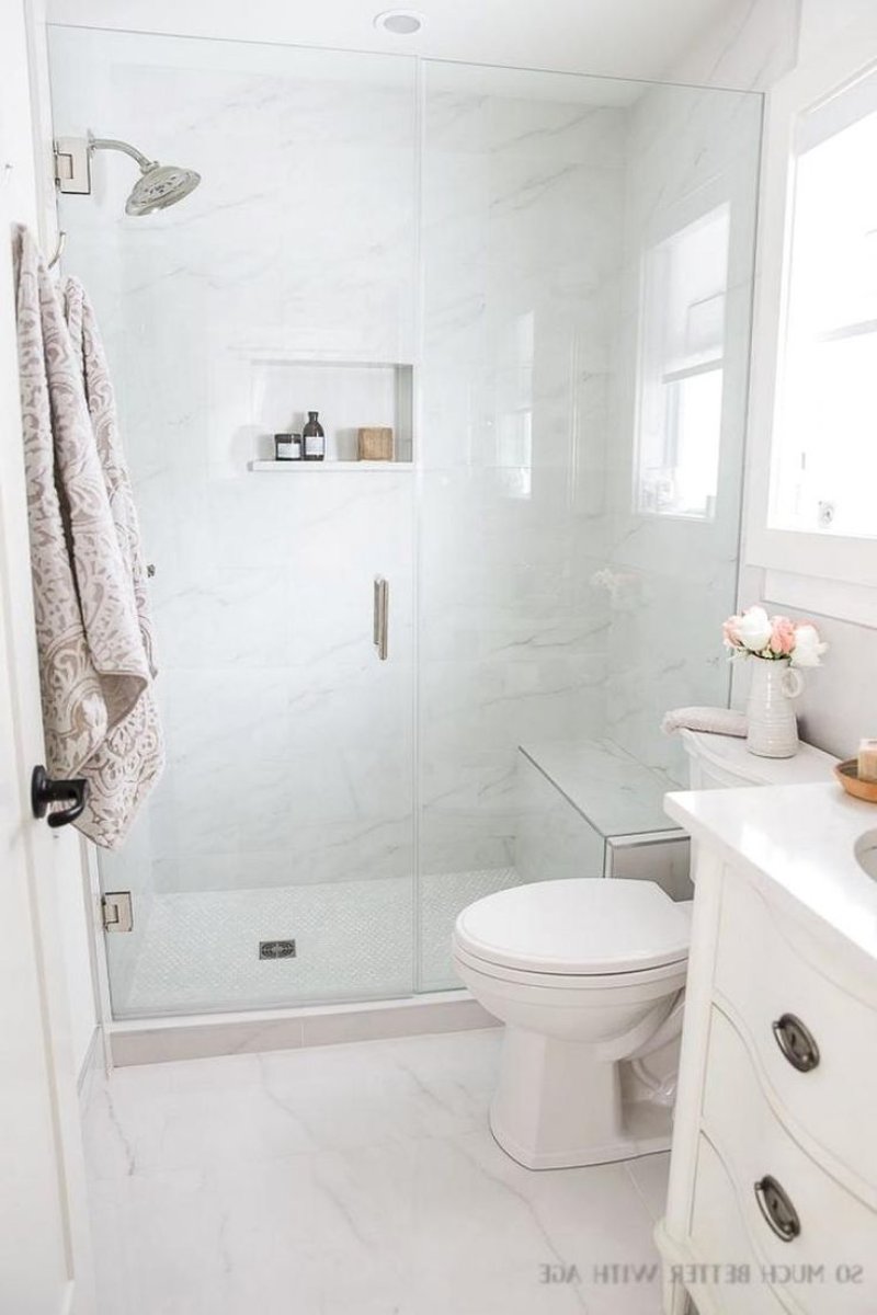 White bathroom design