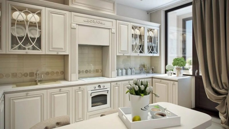 Neoclassic style kitchen design