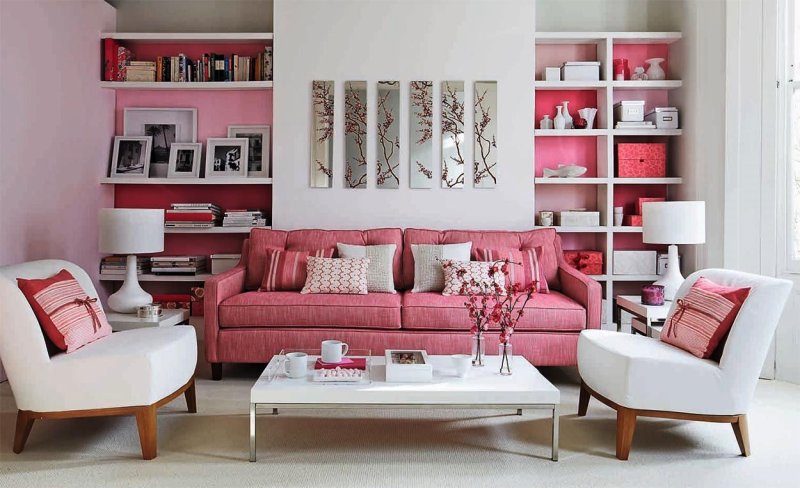 Pink in the interior