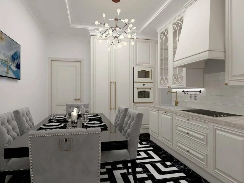 Neoclassica kitchens in the interior