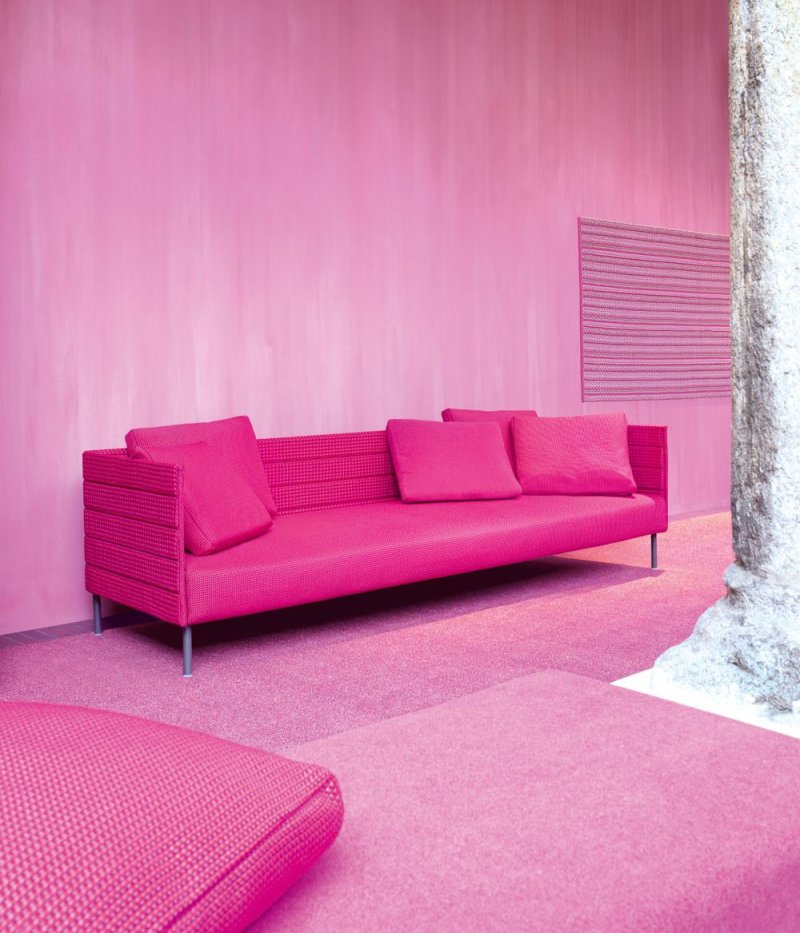 Pink sofa