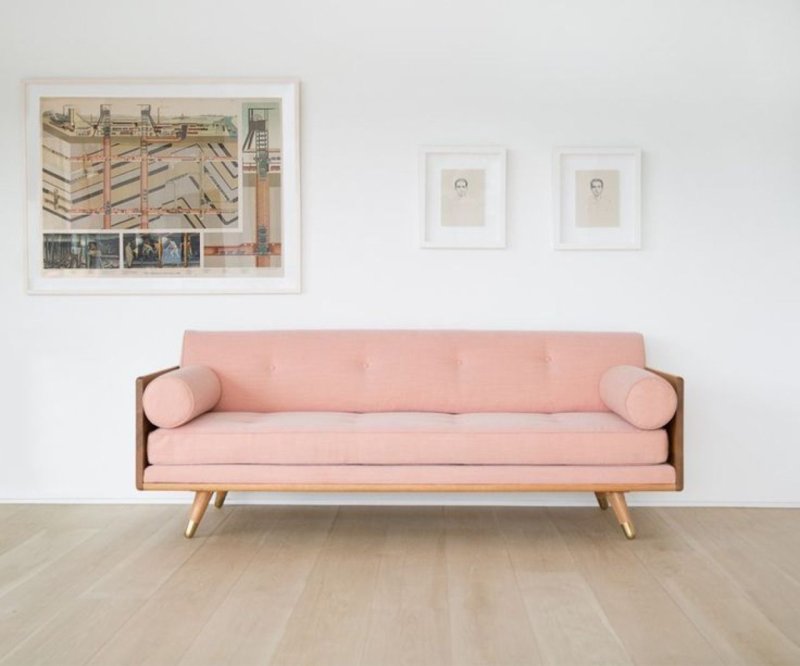 Pink sofa