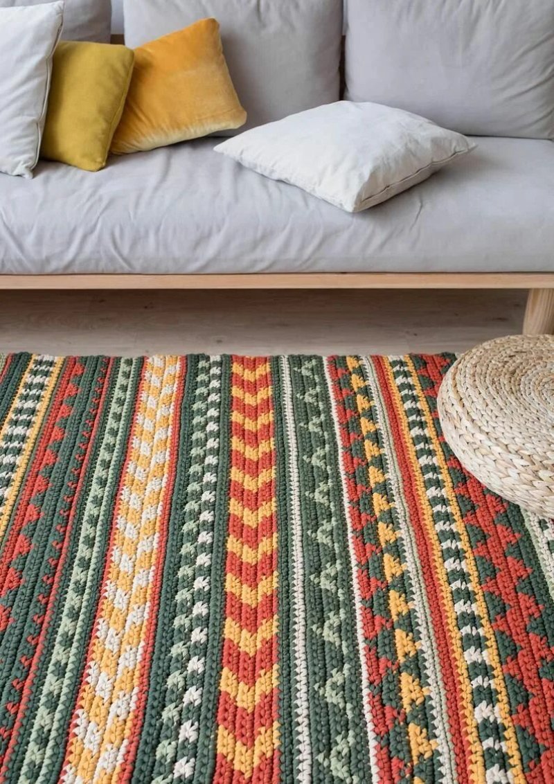 Knitted carpets