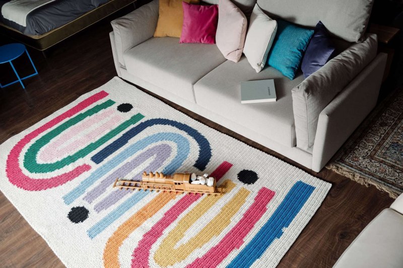 Crochet carpet