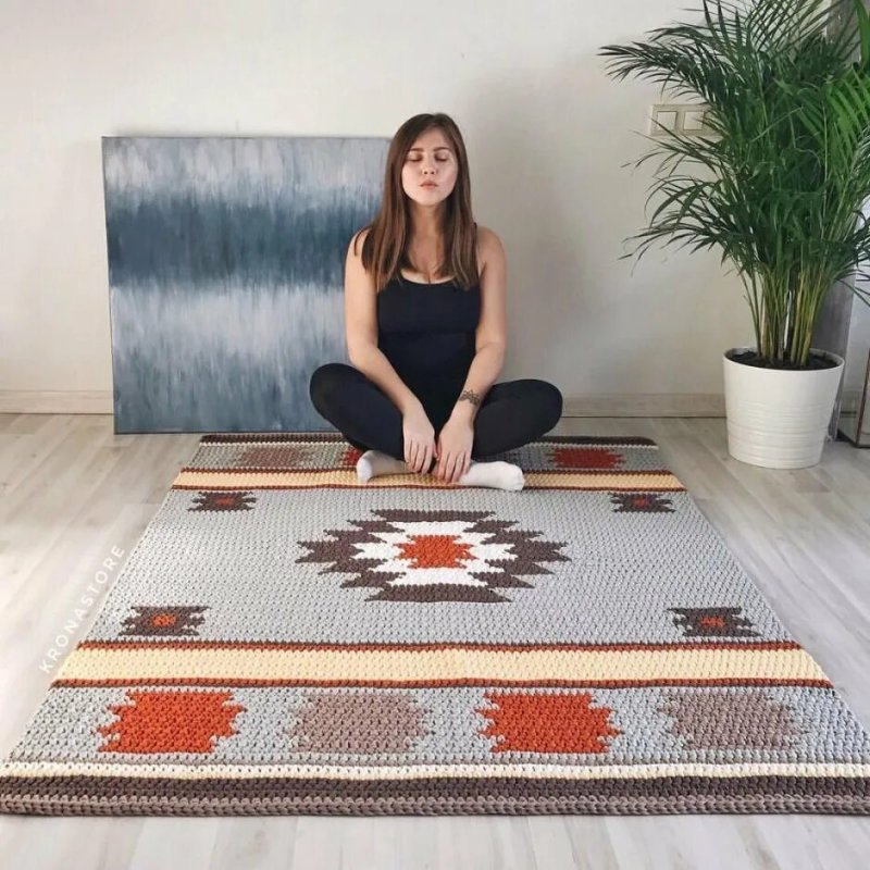 Knitted carpets