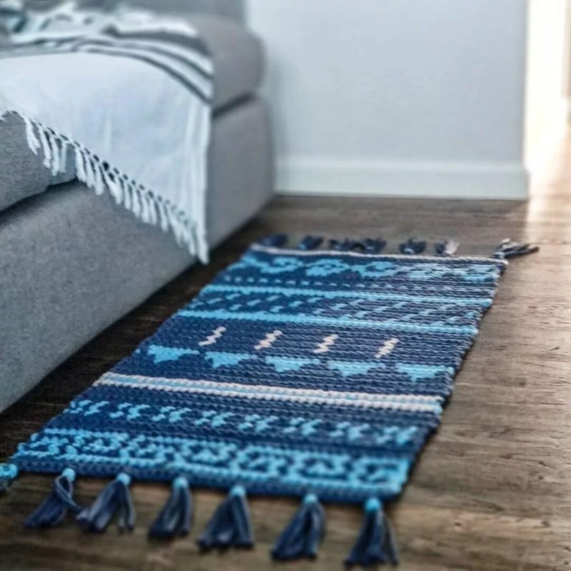 Rug -shaped rug rectangular