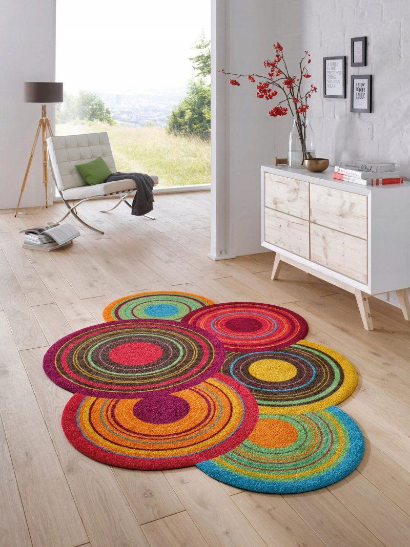 Crochet round rugs