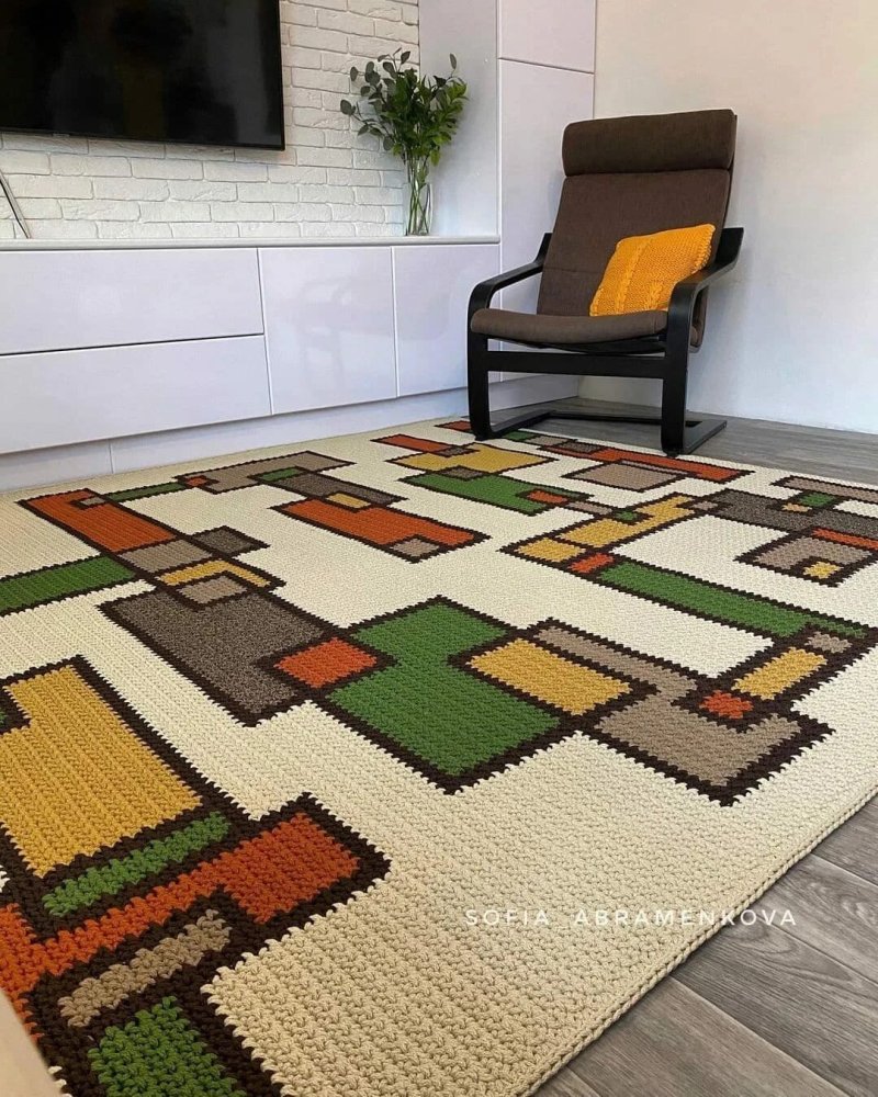 Crochet carpet