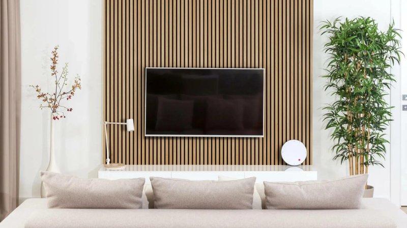 Living room with strips