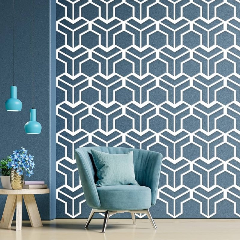 Geometric pattern on the wall