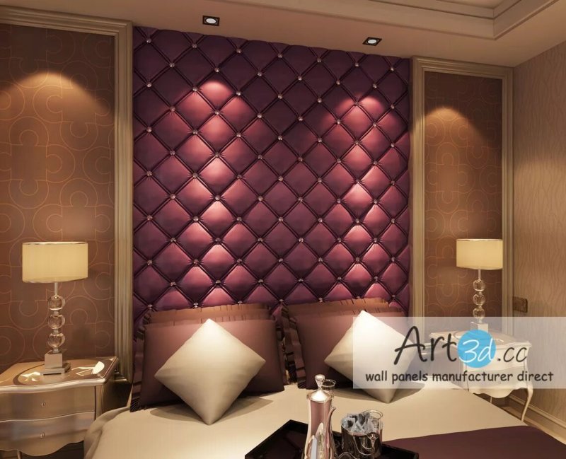 Soft wall panels in the interior