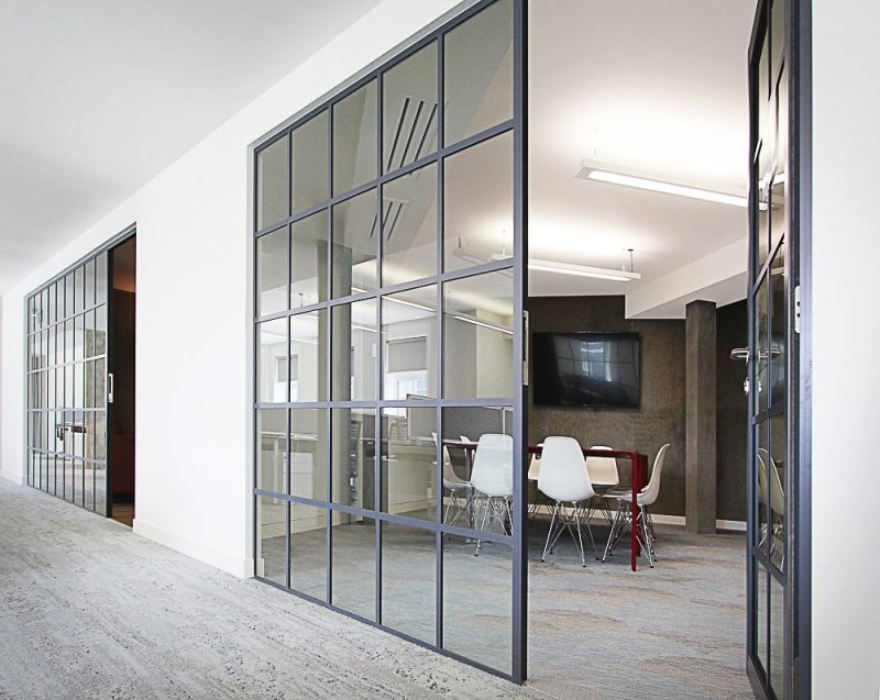 Glass partition