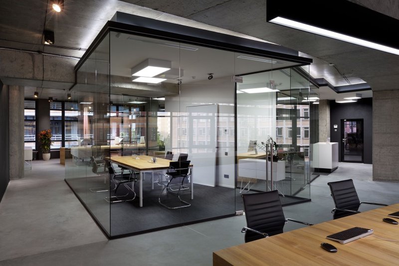 Glass partitions Office