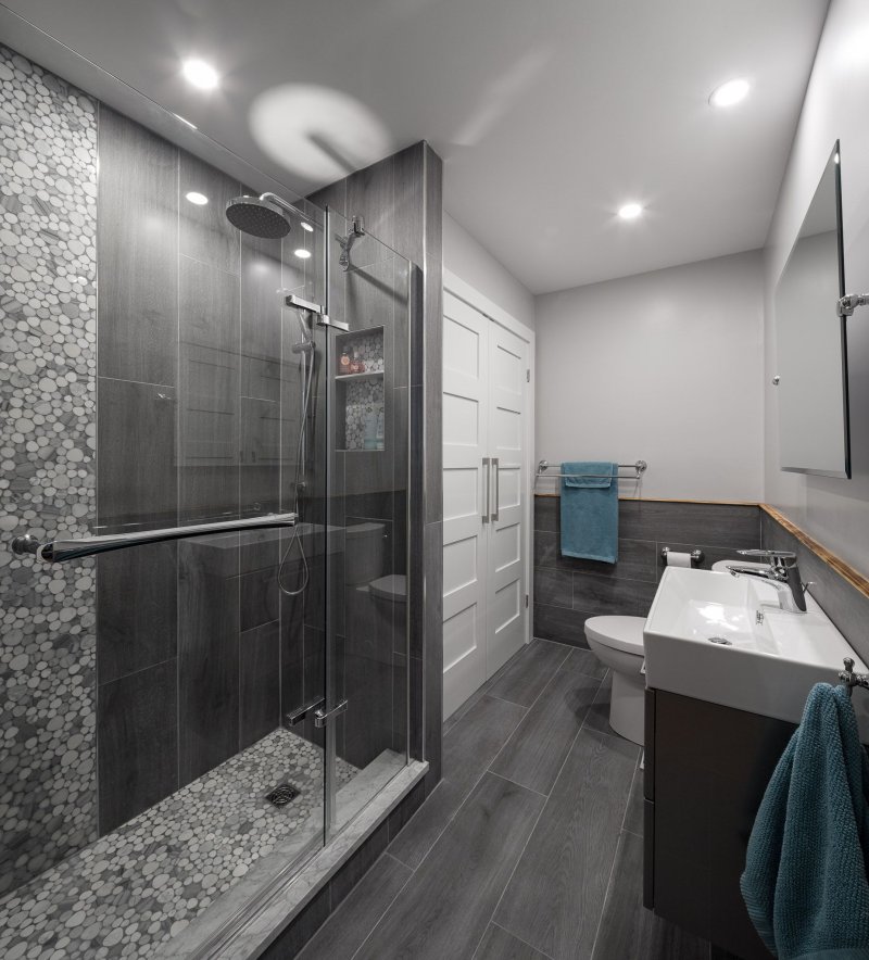 Gray bathroom