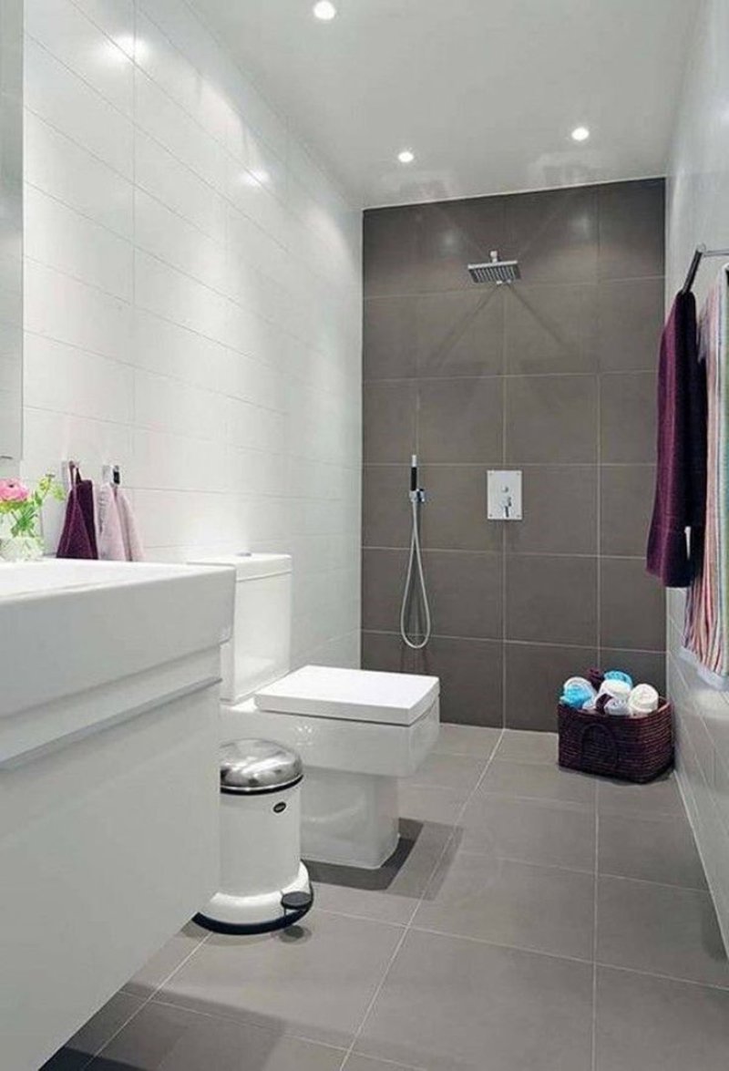 White gray bathroom