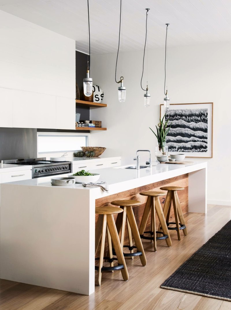 Unusual interior of the kitchen