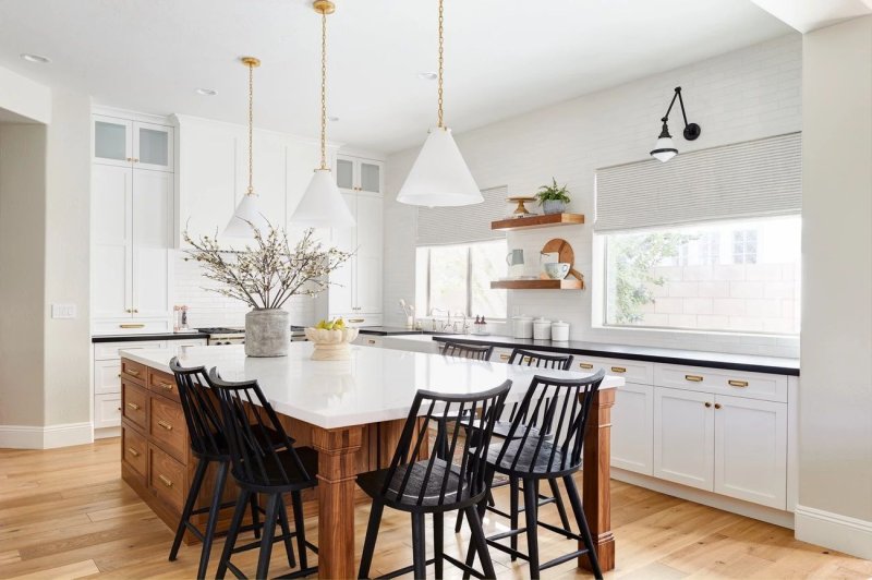 The interior of the kitchen