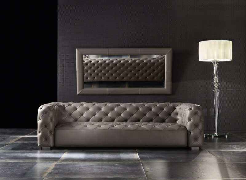 Leather sofas in the style of modern