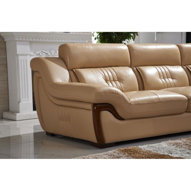 Corner leather sofa