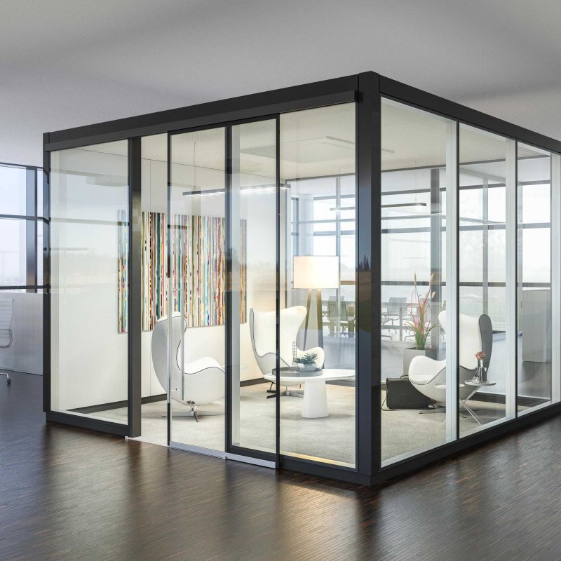 Glass partition