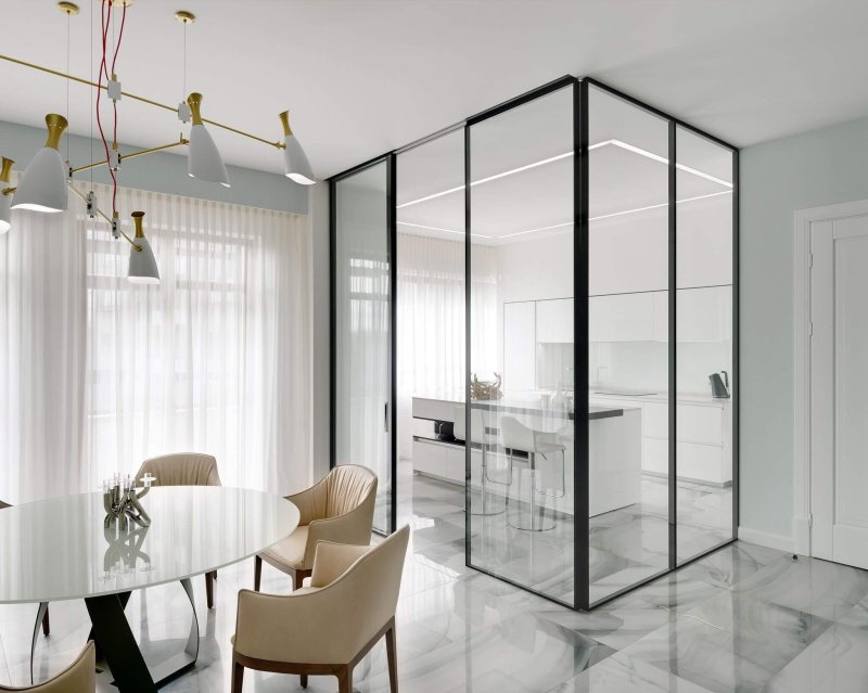 Glass partition