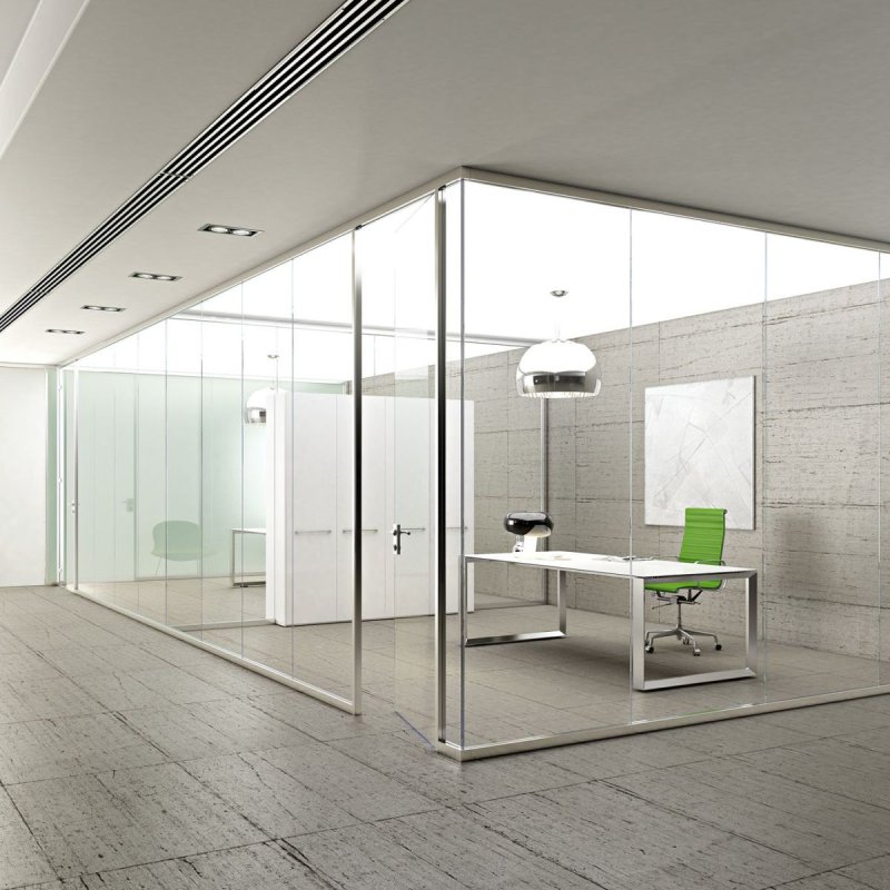 Glass partition