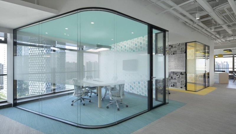 Glass partitions Office