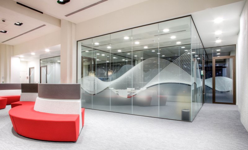 Glass partitions Office