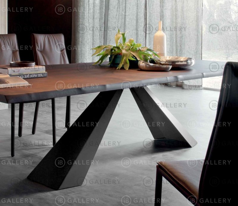 Dining table in loft style