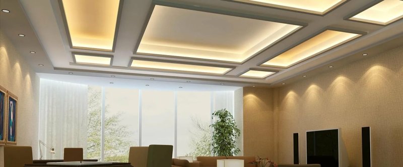 Gypsum plastic ceiling design