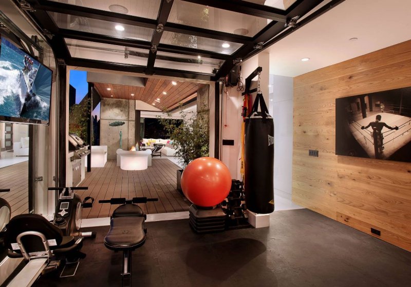 Home gym interior