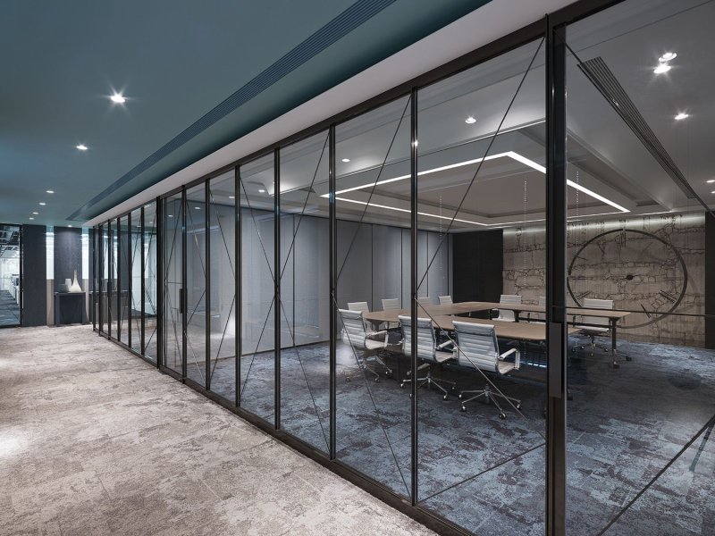 Glass partitions Office