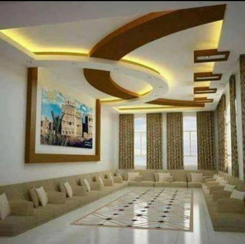 Gypsum plastic ceiling design