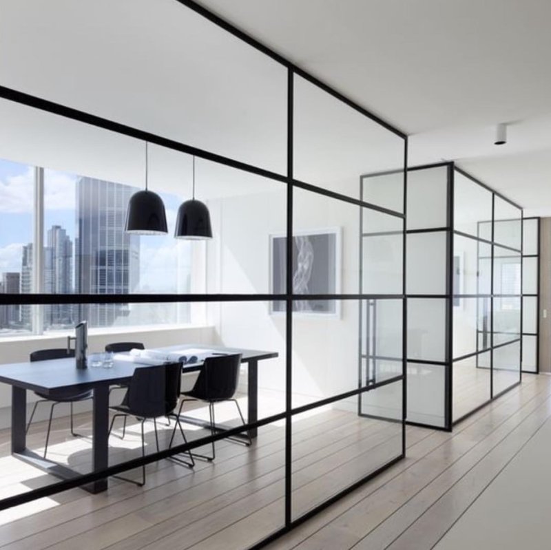 Glass partition