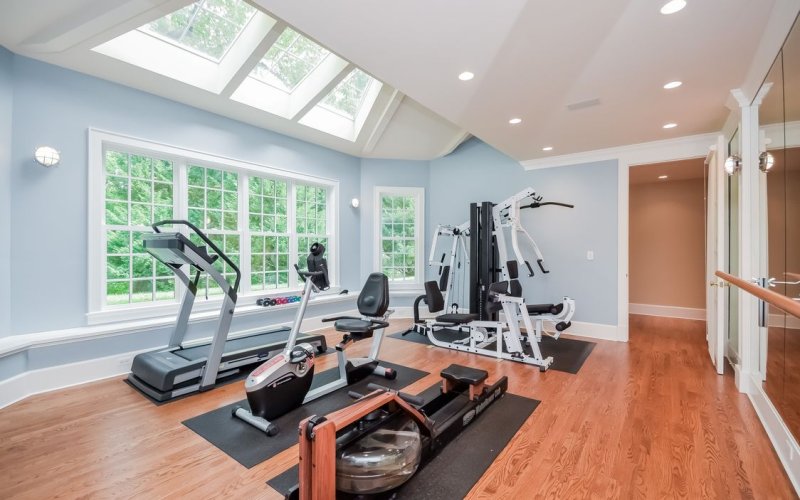 Home gym interior