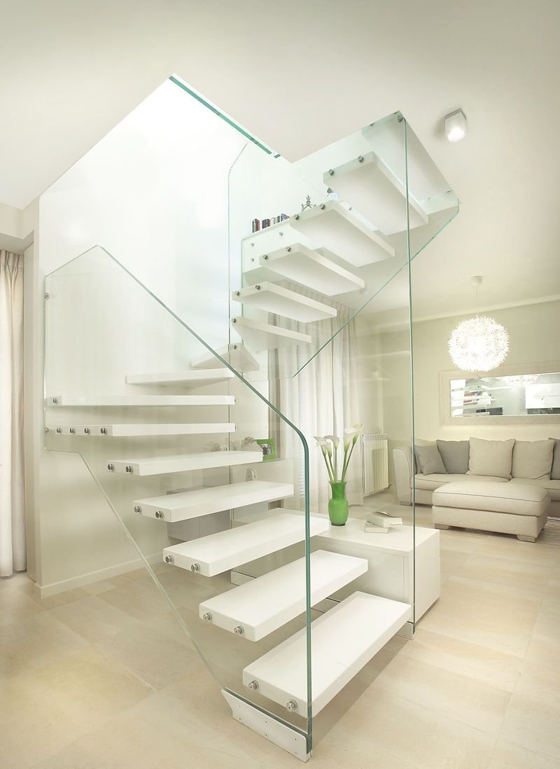 Glass Fencing of the stairs in the house