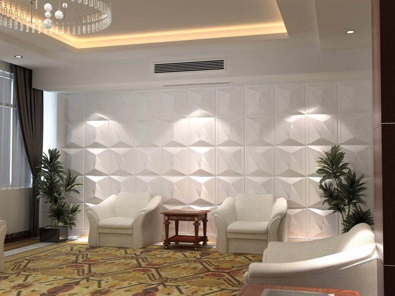 Gypsum panels in the interior